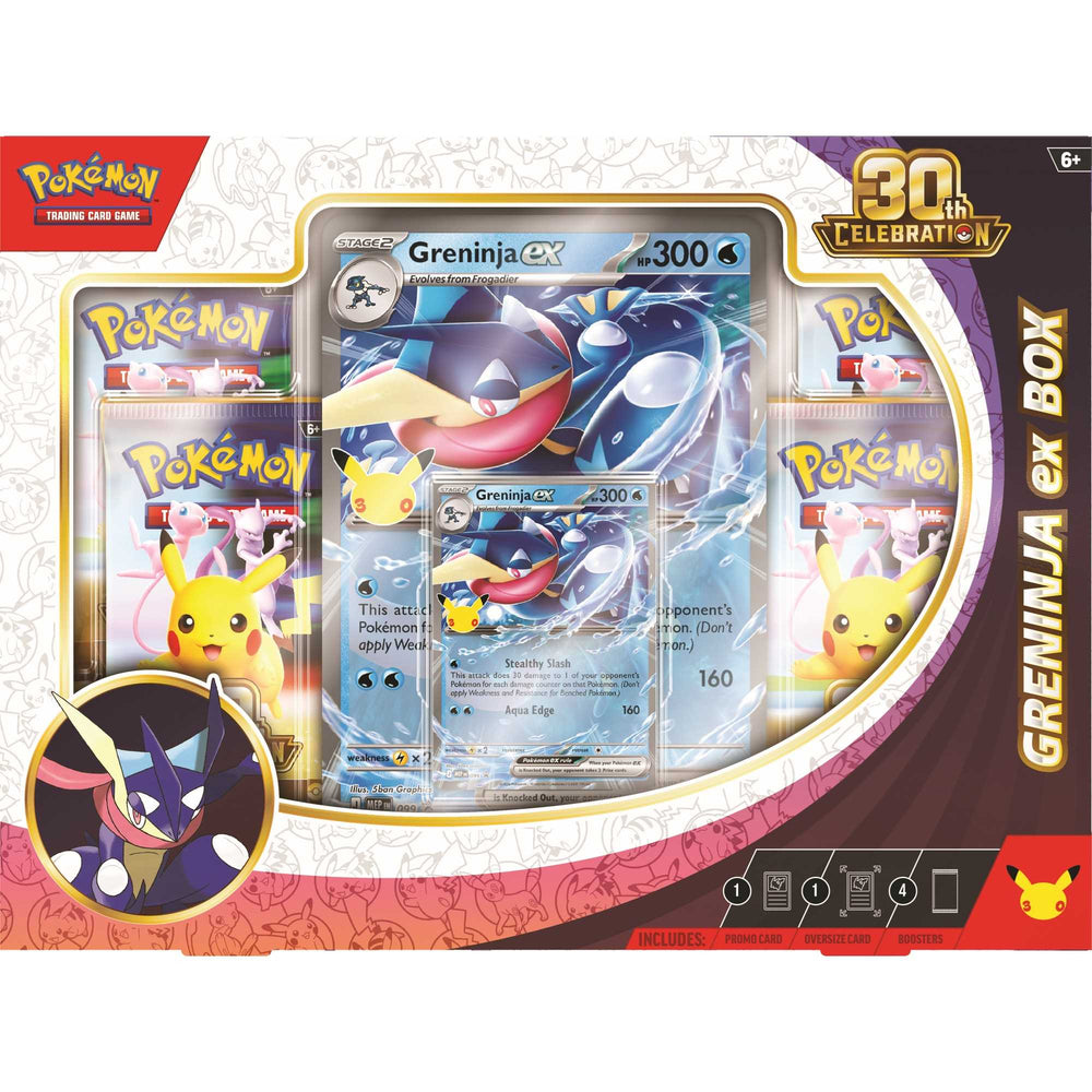 Pokémon TCG: 30th Celebration — Greninja ex Box (Pending stock)