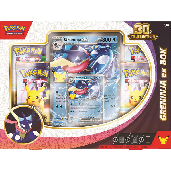 Pokémon TCG: 30th Celebration — Greninja ex Box (Pending stock)